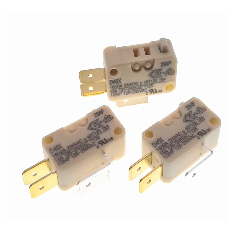 1pcs ZF D45X Micro switch Electric Rrice Cooker And Kettle With 45 3pinS Button Limit Switch 16A 250V 40T125 1E4
