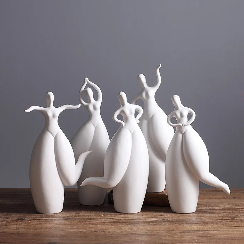 Creative modern Nordic living room ornament, fat dancing girl home decoration entrance wine TV cabinet decoration wholesale