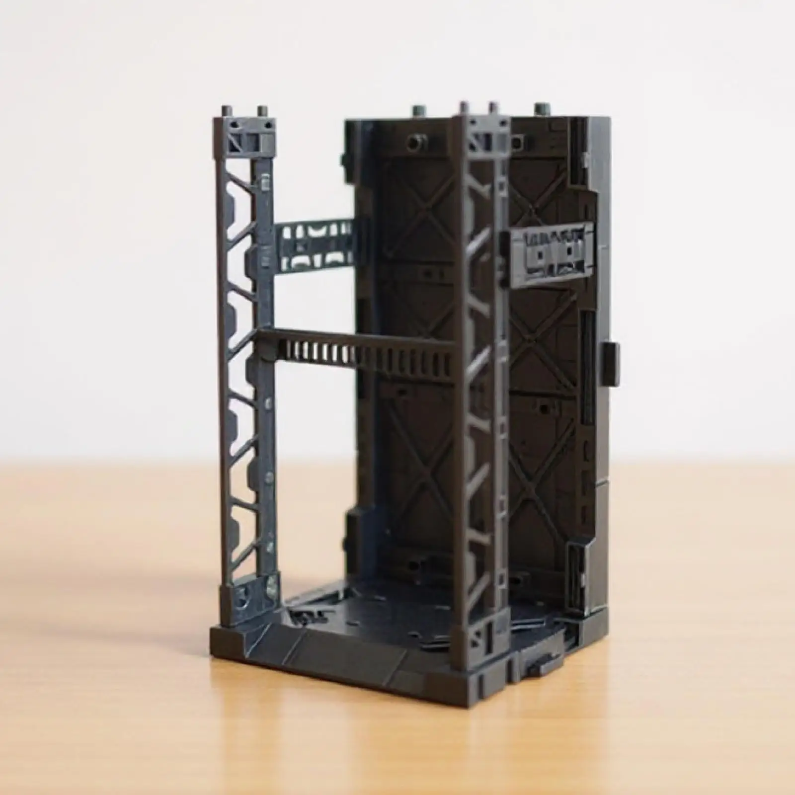 Toy Interlocking Display Base for Model Kit Action Figure Stand Storage Rack Black Plastic Organizer Box for Cartoon Character