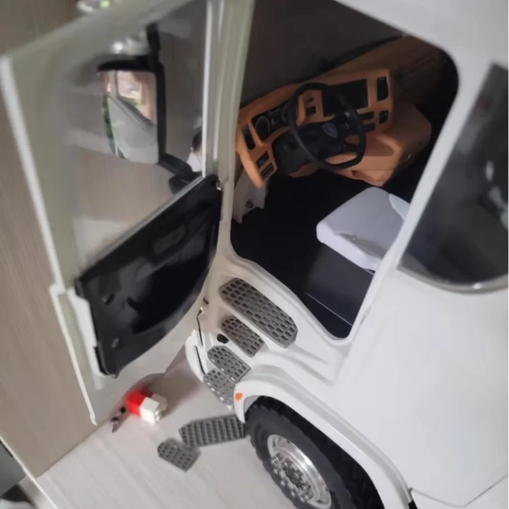 Metall Pedal Scaleclub Modell Für Tamiya 1/14 Scania 770s Offene Tür Version Fernbedienung RC Control Spielzeug Simulation Modell Upgrade teile