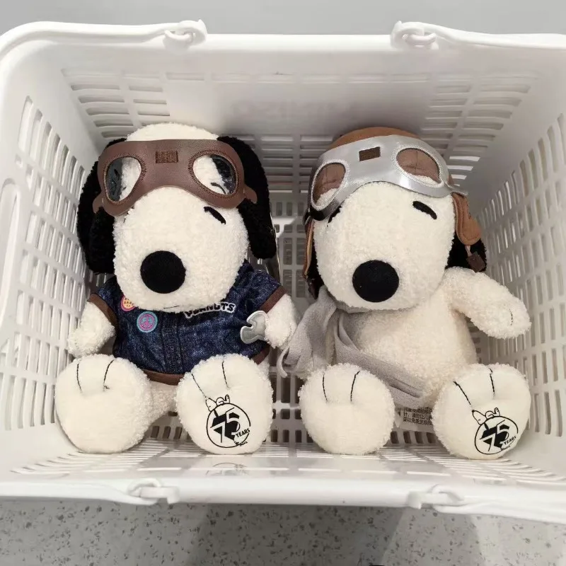 

2025 New Pilot Snoopy Doll Sleeping Pillow Cute Dog Doll Plush Toy Birthday Gift Gift Gifts for Friends Room Ornaments Dolls