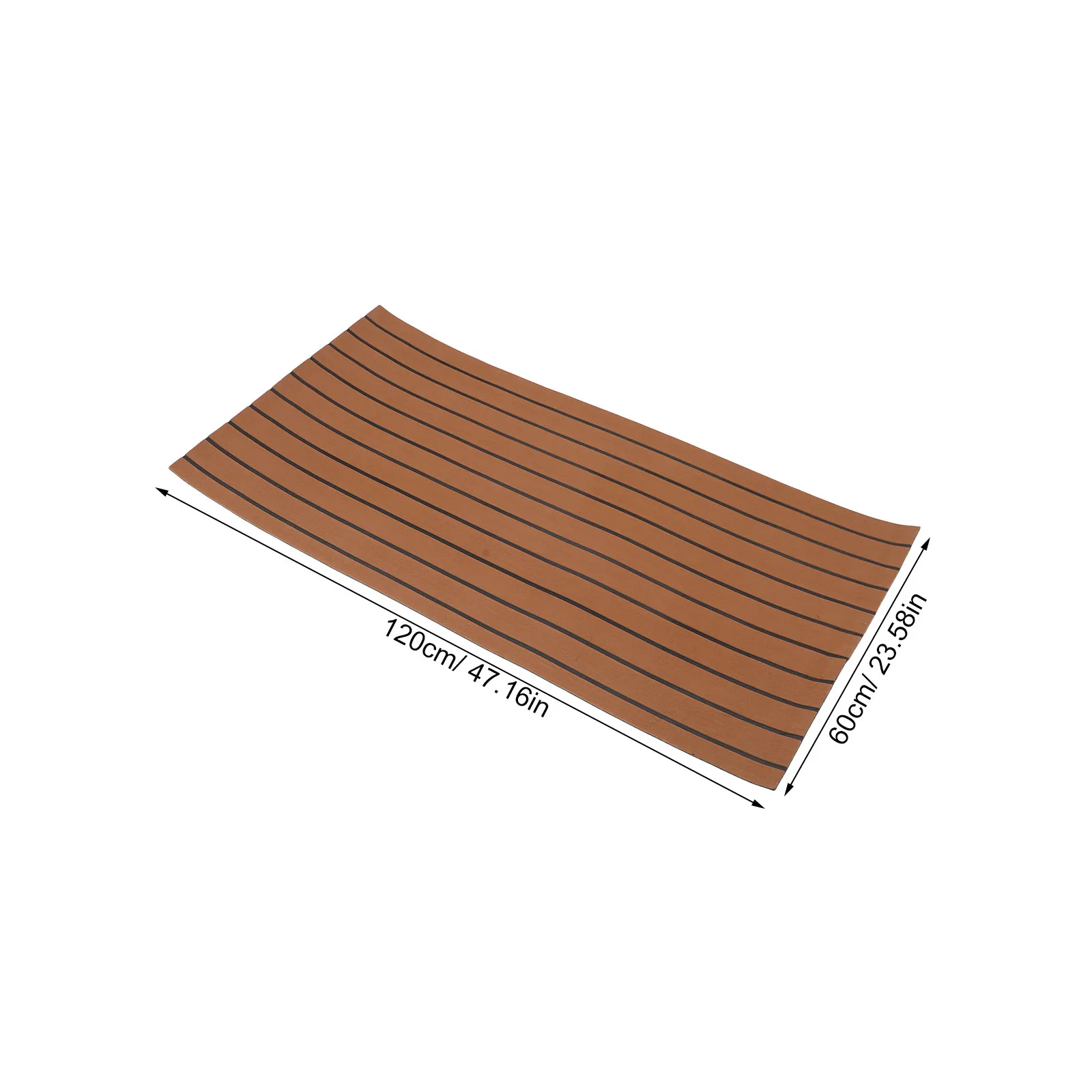 Marine Boat Flooring Eva Foam Boat Decking Cuttable Faux Teak Self-Adhesive Carpet Non-Slip Sea Deck Flooring Mat for Yacht Deck