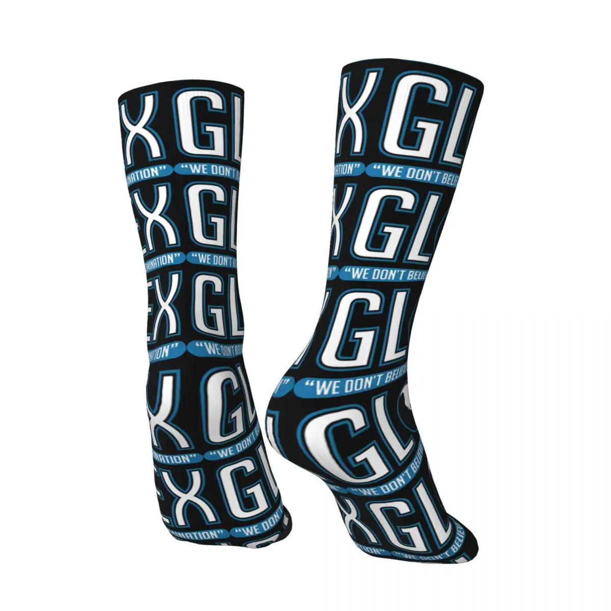 Crazy compression Amazing Sock for Men Vintage Globex Seamless Pattern Crew Sock Casual