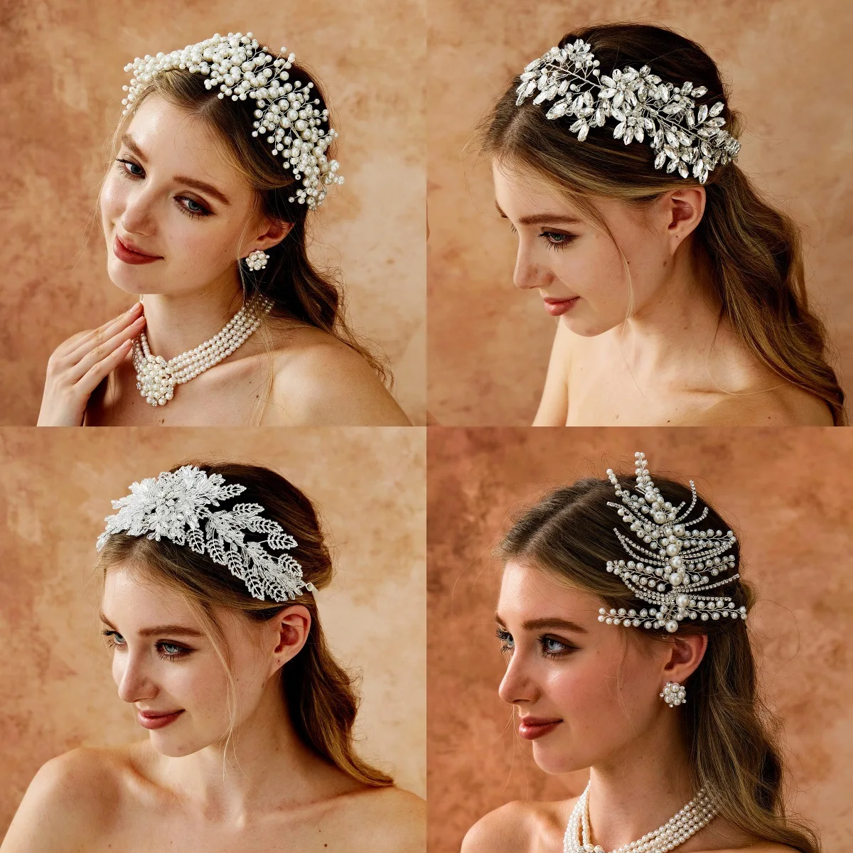 جديد حجر الراين غطاء الرأس العروس الزفاف صور الشعر ارتداء الفاخرة الصناعة الثقيلة مبالغ فيها اليدوية عقال