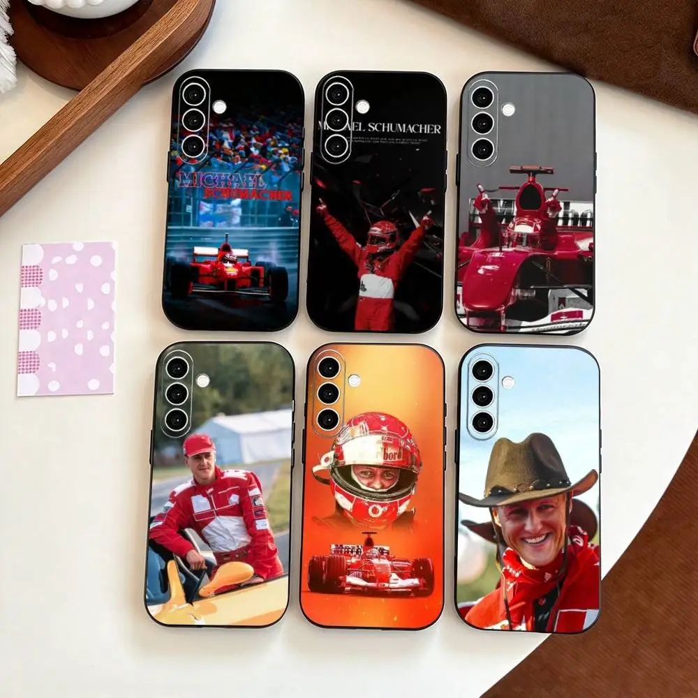 47 Racer Michael Schumacher  Phone Case For Samsung Galaxy A73,A72,A71,A70,A53,A52,A51,Others Soft Black Cover