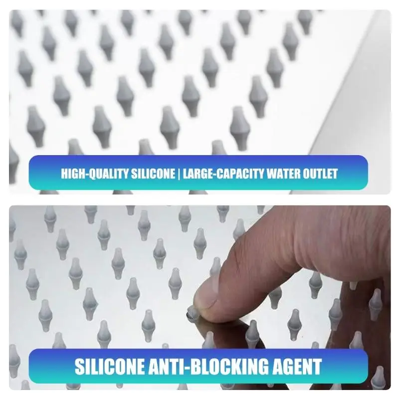 

R9UF Большая стальная насадка для душа с сильным потоком воды. Улучшения для покрытия всего тела и расслабляющего массажа.