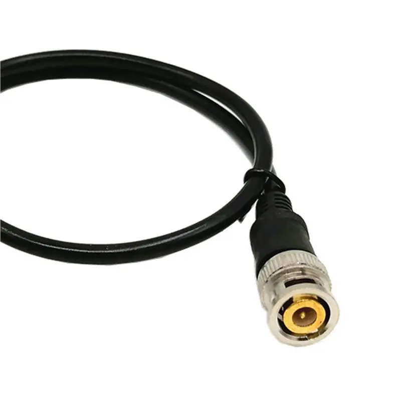 DT24 BNC for Jumper Q9 HD Monitor Video Cable, Double-Head 0.5M, 2 Core RVV for CCTV Matrix, 2Pcs Black
