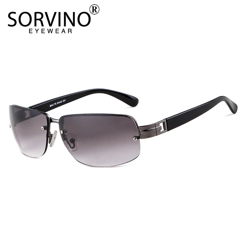 

SORVINO UV400 Rimless Rectangle Sunglasses Fashion Y2K Frameless Sun Glasses Shades for Women Men Retro Summer Traveling Eyewear