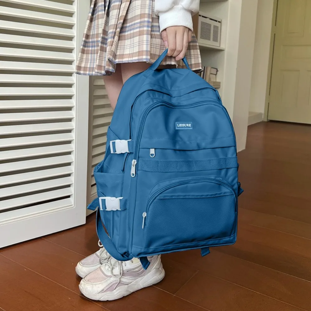 

New Large-capacity School Backpack Multi-pocket Cute Design Middle School Bag Aesthetic Style Durable Casual Daypacks