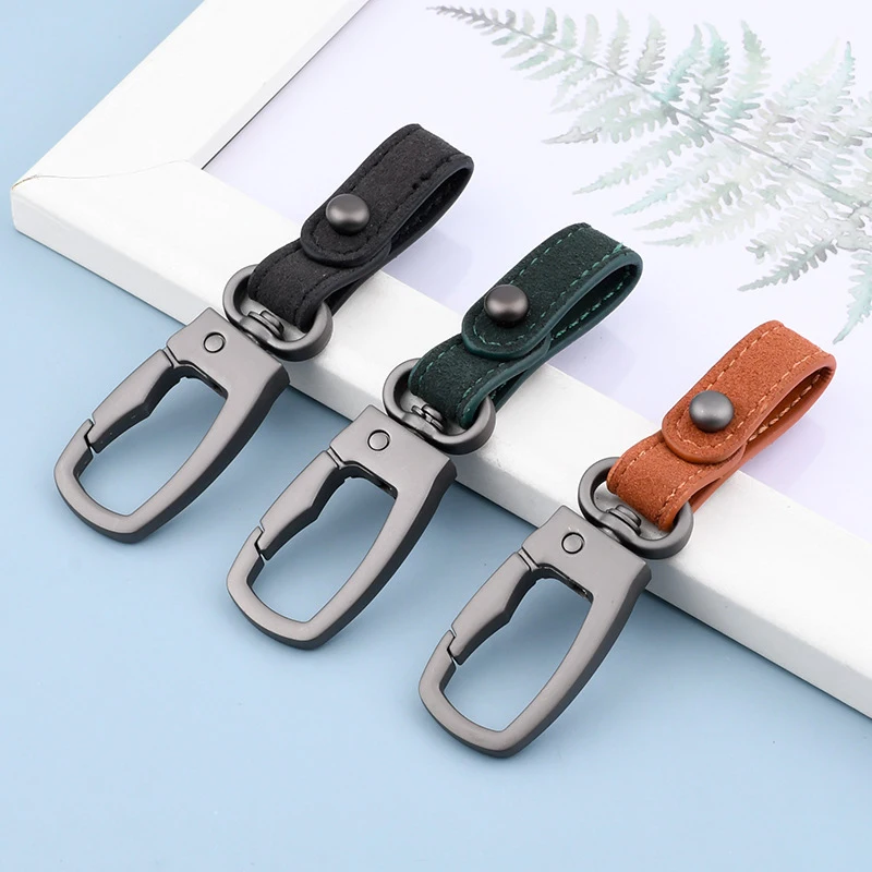 Hand gefertigte Leder Schlüssel ring DIY Auto Schlüssel bund hochwertige Charms Schlüssel bund Zubehör Auto Schlüssel anhänger Herren Taille Vorhänge schloss Schlüssel ring