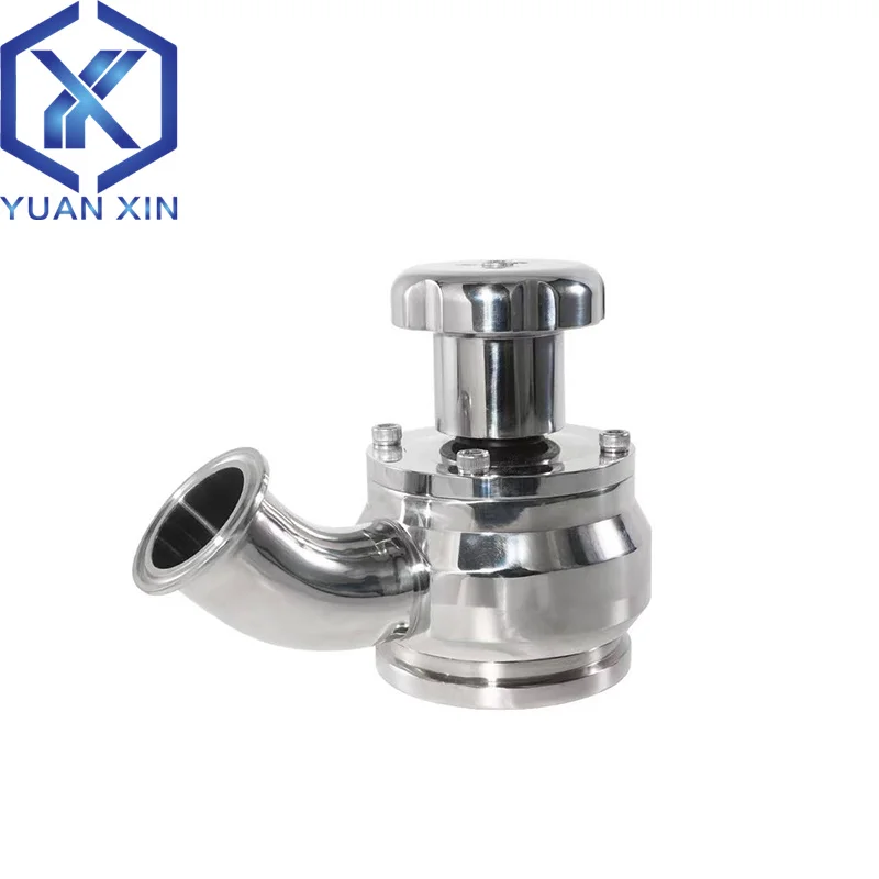 316L stainless steel sanitary Sterile tank bottom valve, manual discharge valve, wine outlet with PTFE seal