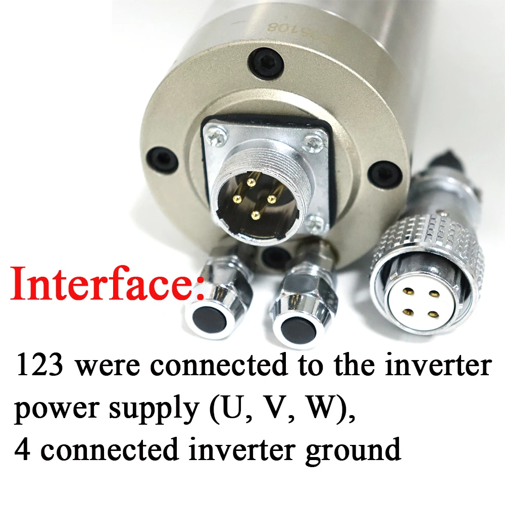防水水冷式CNCスピンドルモーターキット 2.2KW ER20 400HZ 24000RPM 220V + HY VFDインバーター + 80mmブラケット + 80Wウォーターポンプ