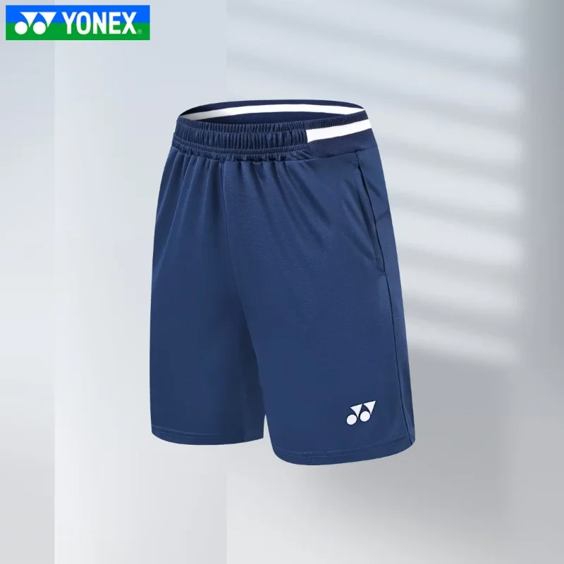 YONEX Black Men's Breathable Quick Drying Badminton Fitness Pants Running Pants Men's Bottom White Shorts Casual Sports Shorts