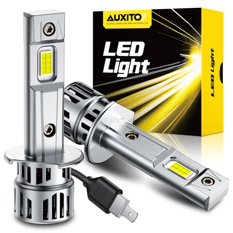 AUXITO 2 шт. Turbo H1 светодиодные лампы для фар 6500K белые 30000LM для автоматического переднего основного света дальнего ближнего света супер яркие CANBUS 12 В