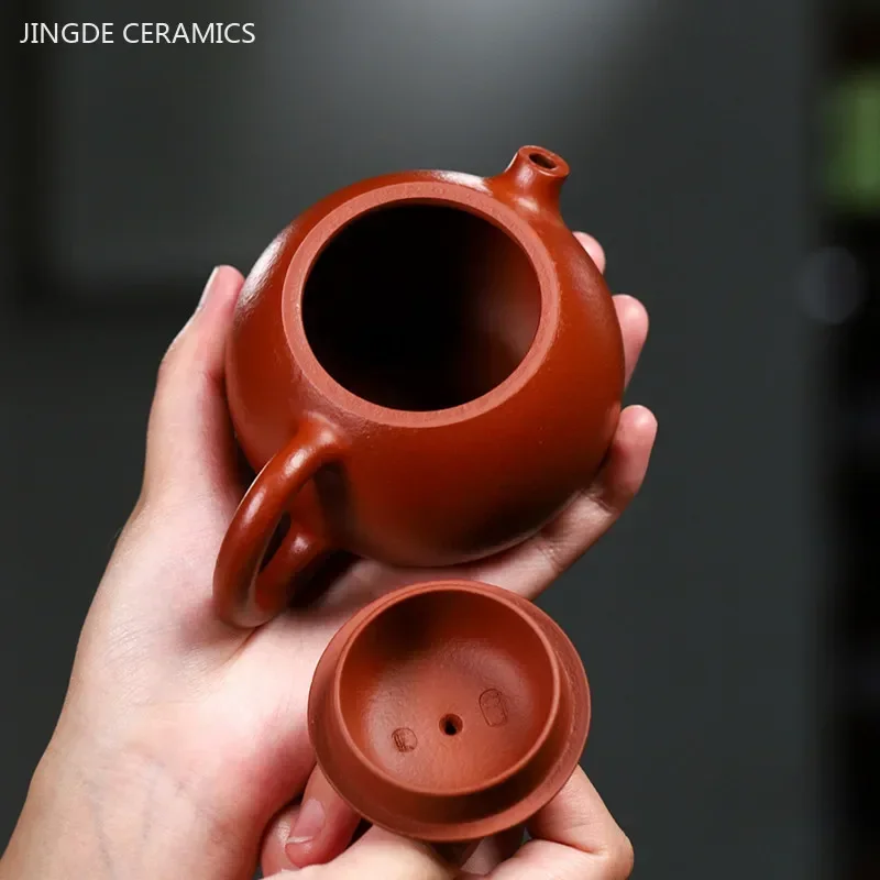 200ml Master Handmade Yixing Purple Clay Teapot Zhu Mud Dragon's Egg Beauty Kettle Custom Filter Tea Set Chinese Zisha Tea Pot