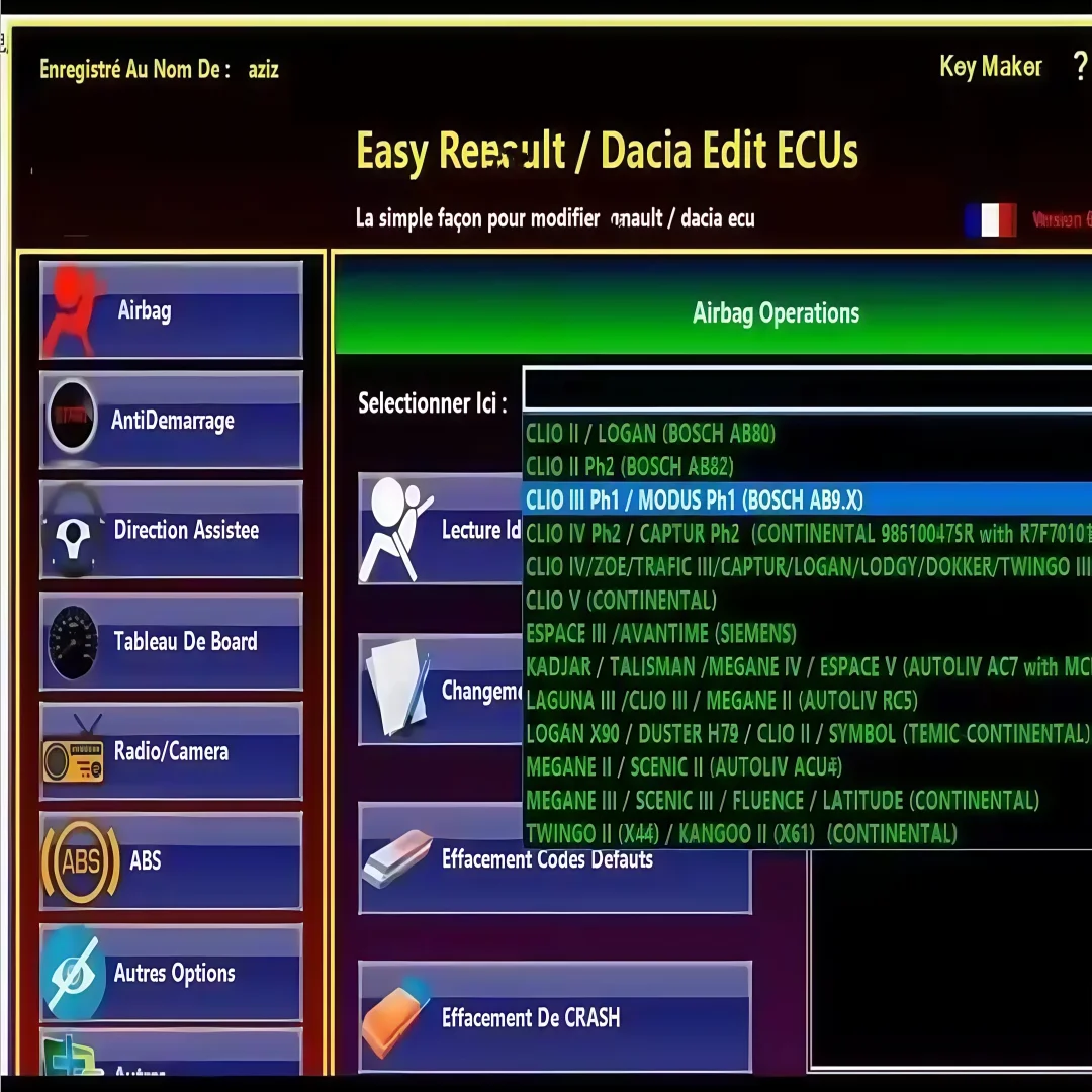 Fácil ren/ault 6.1.4 fabricante de chave dacia editar ecu para renault programador claro acidente airbag chaves cartão uch limpador trabalho com renolink