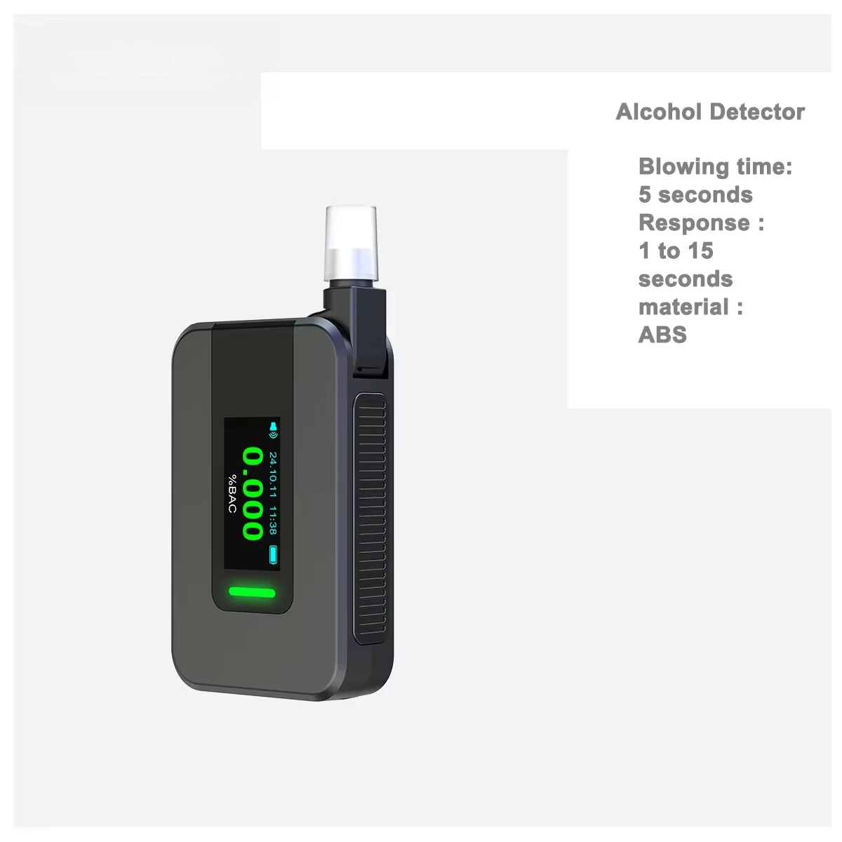 

Professional High-Precision S+ Blowing Type Fuel Cell Electrochemical Breathalyzer Detection for Drunk Driving Alcohol Tester