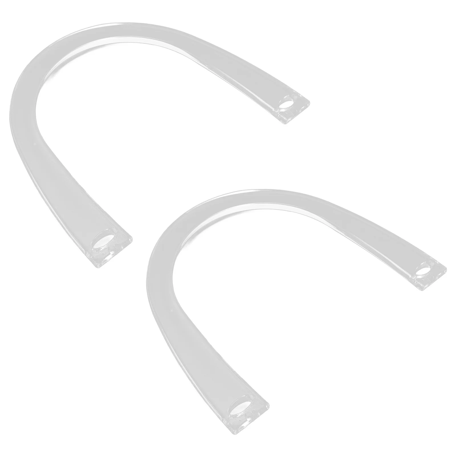 

2Pcs Clear U Shape Handle Grip for Handbag Handles Replacement Purse Making Supplies Bag Handle Transparent Tote Grips