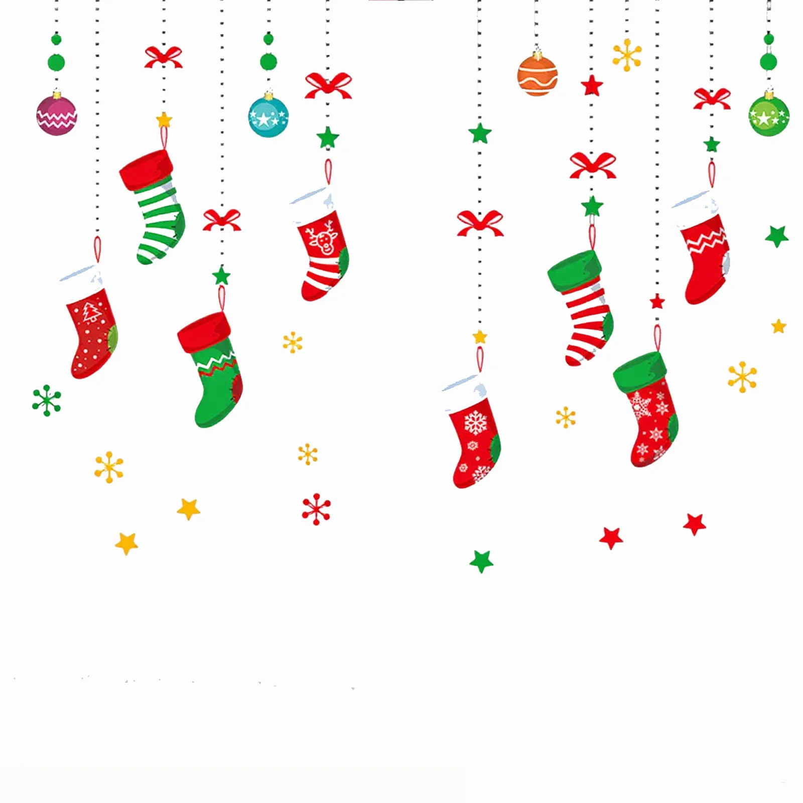 عيد الميلاد ملصقات زجاجية عيد الميلاد تخزين ملصق زجاج جدار ديكور عيد ميلاد سعيد 2026 ملصقات السنة الجديدة 2026