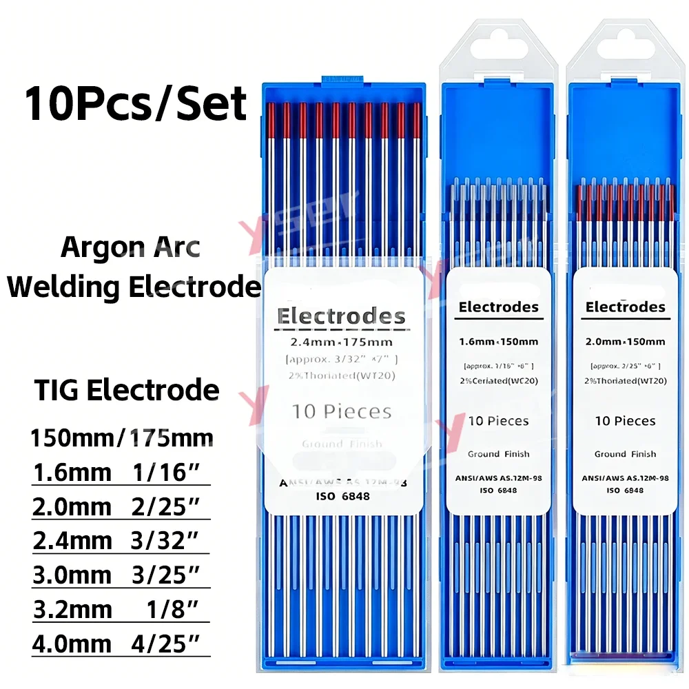 

10PCS 150MM 175MM Electrode Head Needle TIG Electrode WL20 WL15 WT20 WC20 Electrode for TIG Welding Torch