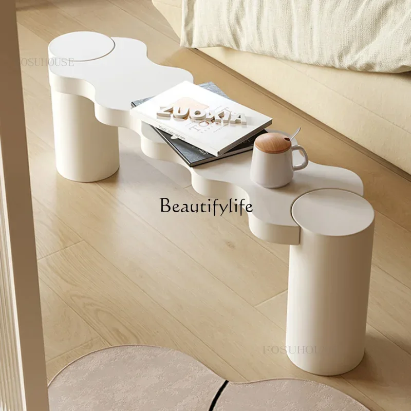 

13Nordic Living Room Long Stools Bedroom Cloakroom Dressing Stool Clothing Store Apartment Ottomans