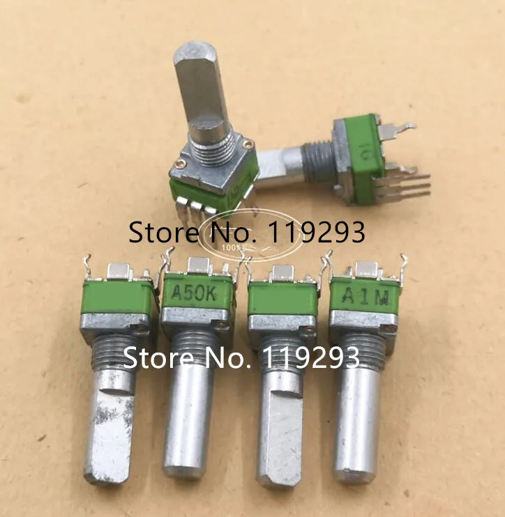 [BELLA] Alpha RK097N vertical bent foot single 3-pin adjustable potentiometer A10K A50K A1M 20MMD-10pcs/lot