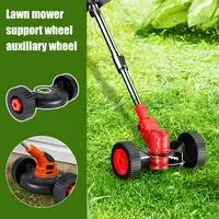 Weeding Wacker Wheel Lawn Mower Auxiliary Wheels Cordless String Trimmer Auxiliary Wheels Garden Supplies Attachment For Grass