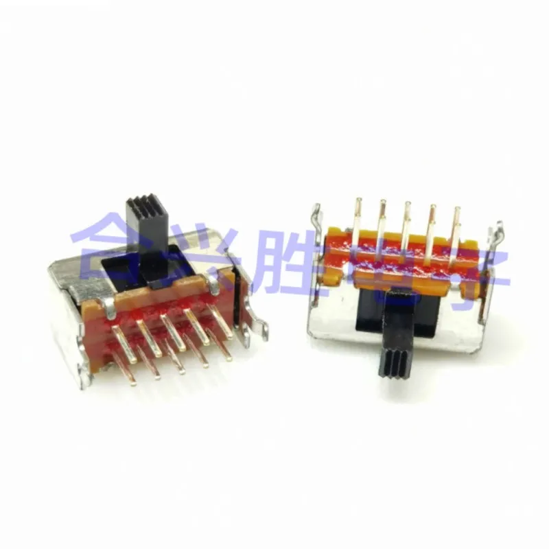 2 Pieces Slide Switch SSSF125300 Power Amplifier Audio Sliding Switch 2 Layers 10 Feet 3 Gears 10Pin