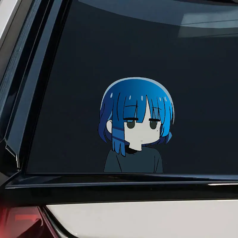 1PC Anime Girl JDM Motorcycle Sticker Waterproof for Motorbike Front Fairing Side Panel Car Window Rear Bumper Electric Scooter view 5