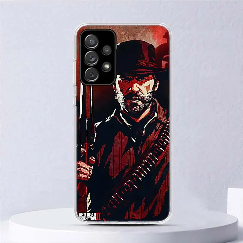 Red Dead Redemption 2 Soft Case For Samsung Galaxy A15 A14 A13 A12 A55 A54 A53 A52 Phone Cover A35 A32 A33 A25 A23 A22 A05S A04S