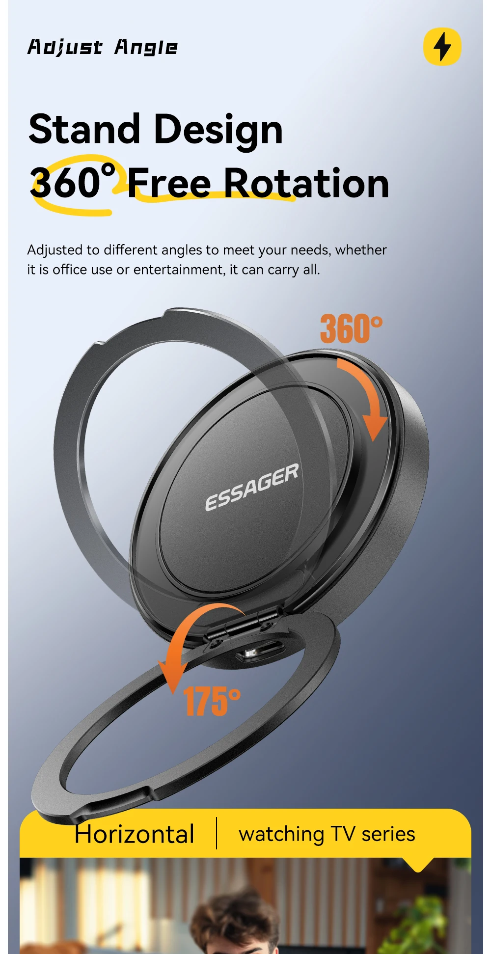 Essager Magnetisches kabelloses Ladegerät 15 W mit Kabel für iPhone 14 13 12 Pro Max Schnelles kabelloses Laden für Samsung Xiaomi-Kopfhörer – Detail 5