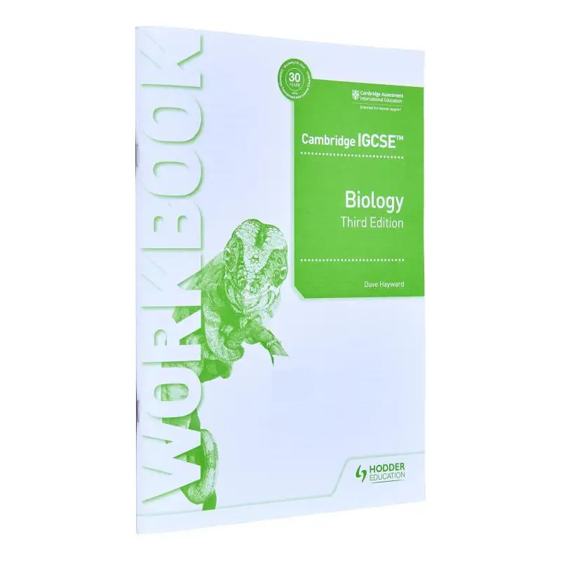 

Cambridge IGCSE Biology Workbook 3rd Edition Hayward Dave Hodder Education 9781398310490 Book