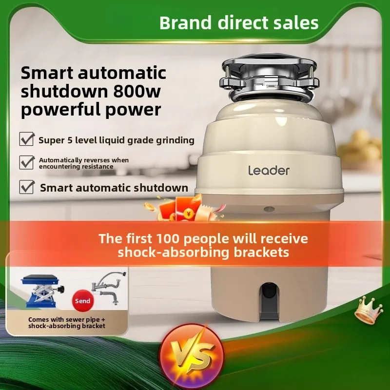 

Smart Food Waste Disposer Kitchen Sink Grinder for Home Use Efficient Garbage Processor