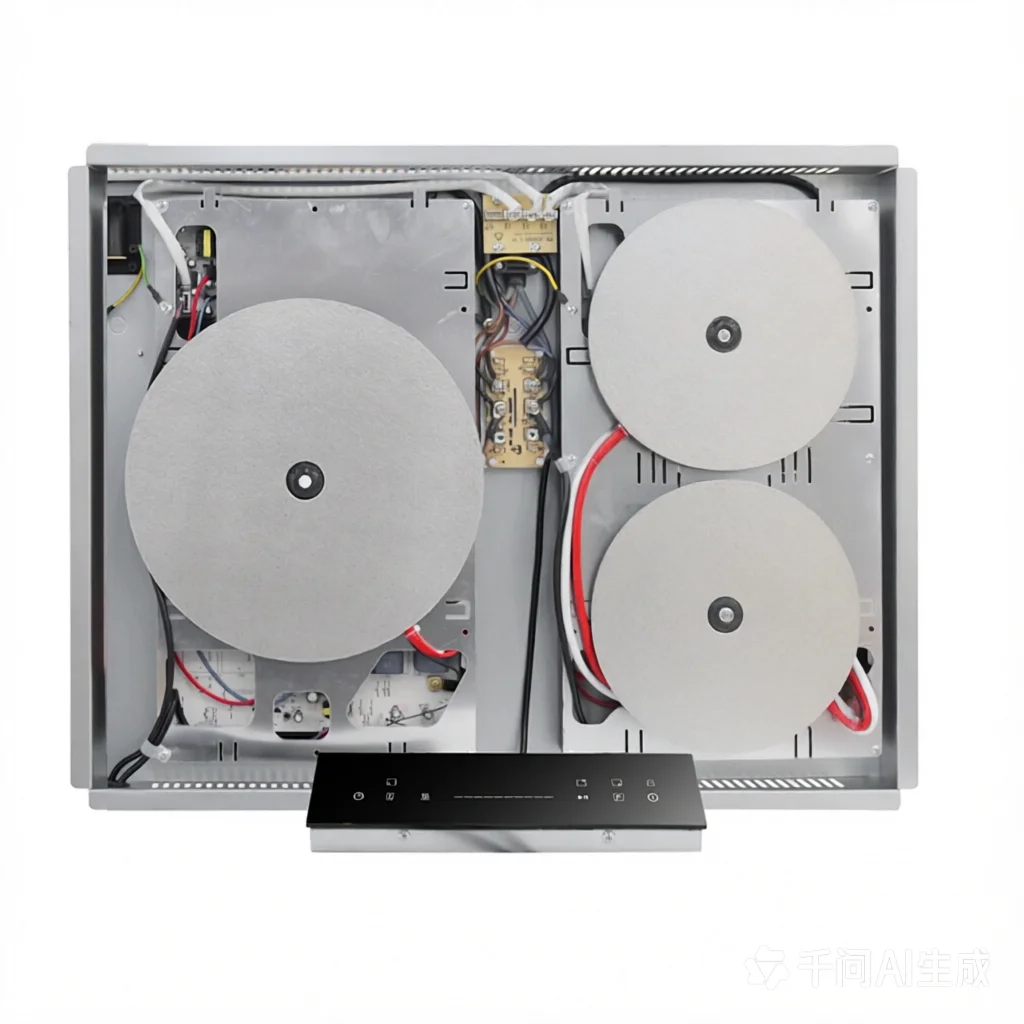 Concealed Induction Cooktop Hidden Invisible 3Burners Induction Cooker Invisible Built-in Hob Seamless Flush Mount Kitchen Stove