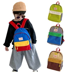 Neue Leinwand Kinder rucksäcke tragbare Kinder Schult aschen für Mädchen Jungen Kindergarten Schult asche Mode Baby Reisetasche