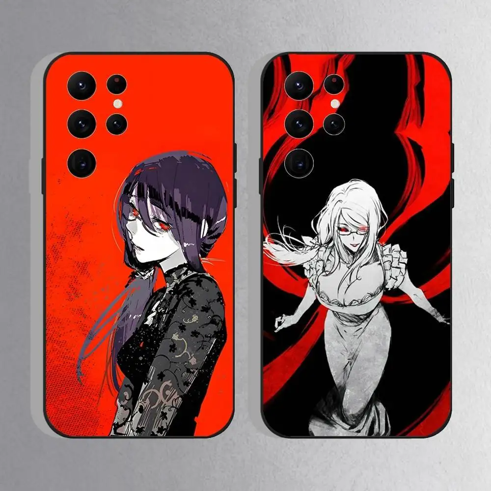 Custodia per telefono Rize Tokyo Ghoul per Samsung S25, S24 Ultra, S20, S30 plus, S22 Plus, S23, Ultra 5G Custodia nera in silicone