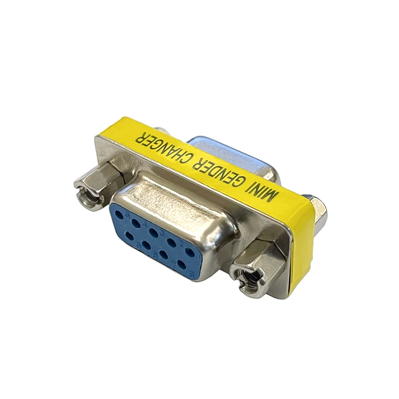 1pc DB9 MINI Gender Changer adapter RS232 Com D-Sub to Male Female VGA plug connector 9Pin