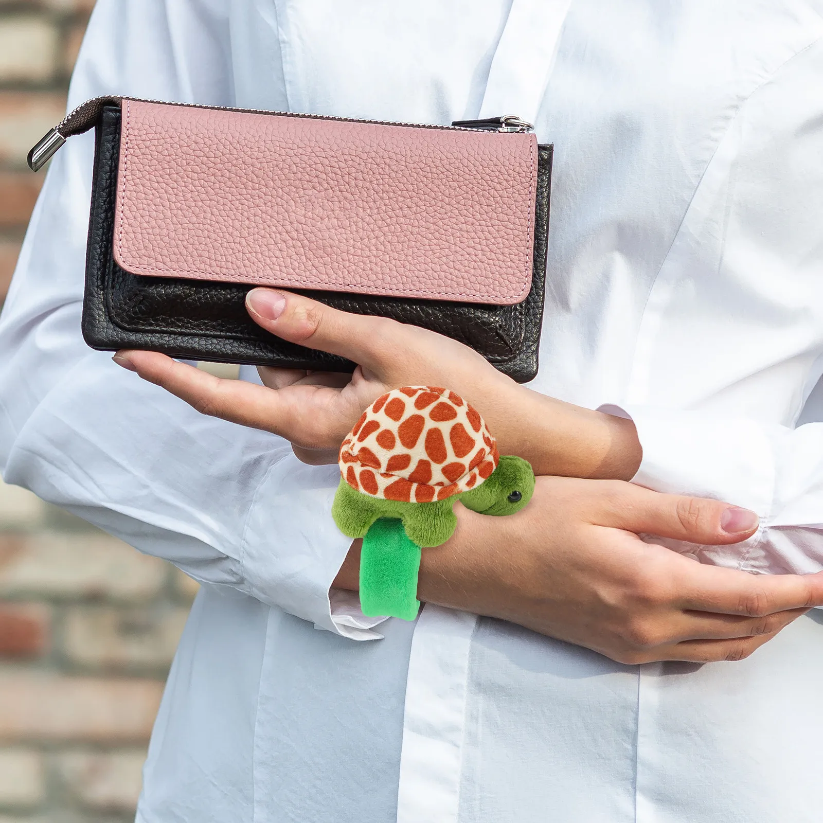 

3Pcs Animal Slap Bracelet Soft Turtle Stuffed Wrist Band Party Favor Cute Cartoon Decor Lightweight Comfortable Wristband