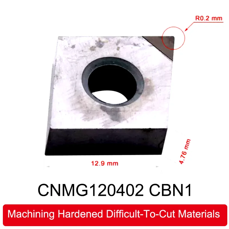 

GULING 10PCS Diamond CNMG120402 PCD Turning Insert For Copper Aluminium CBN Heat Treatment Hardened Steel Machining inserts