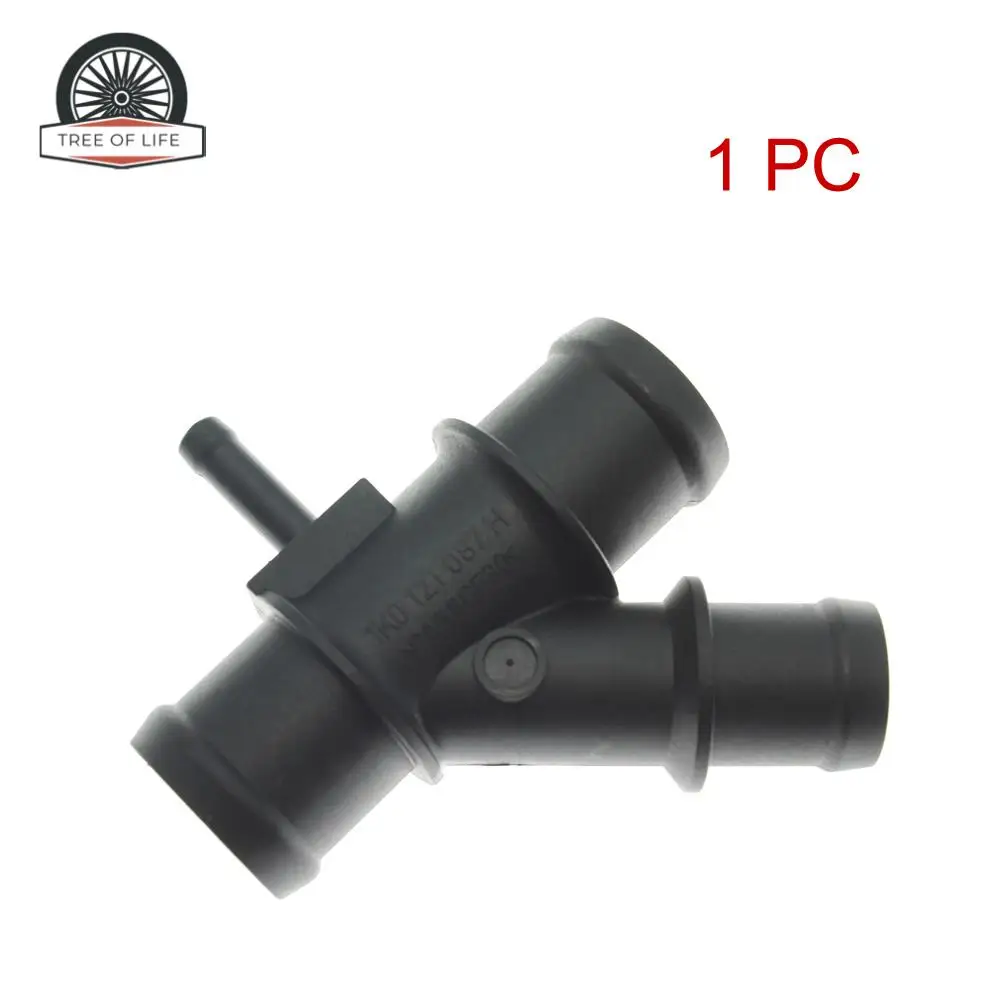 Engine Radiator Coolant Hose Connector For SEAT ALTEA XL LEON TOLEDO III SKODA OCTAVIA II 1K0 121 087 H 1K0 121 087H 1K0121087H