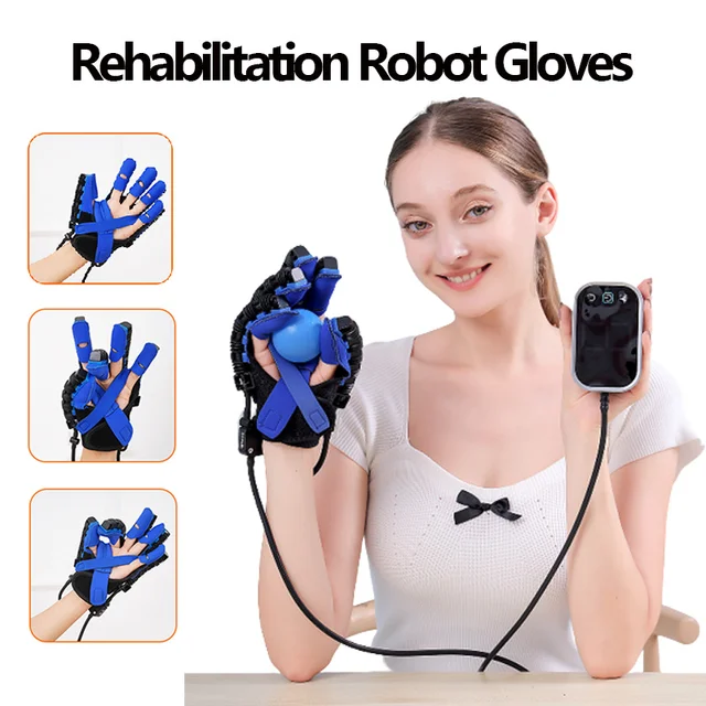 Rękawica robota rehabilitacyjnego Urządzenie do rąk Trening palców Rękawice do masażu Udar Hemiplegia Rehabilitacja Funkcja dłoni Odzyskiwanie