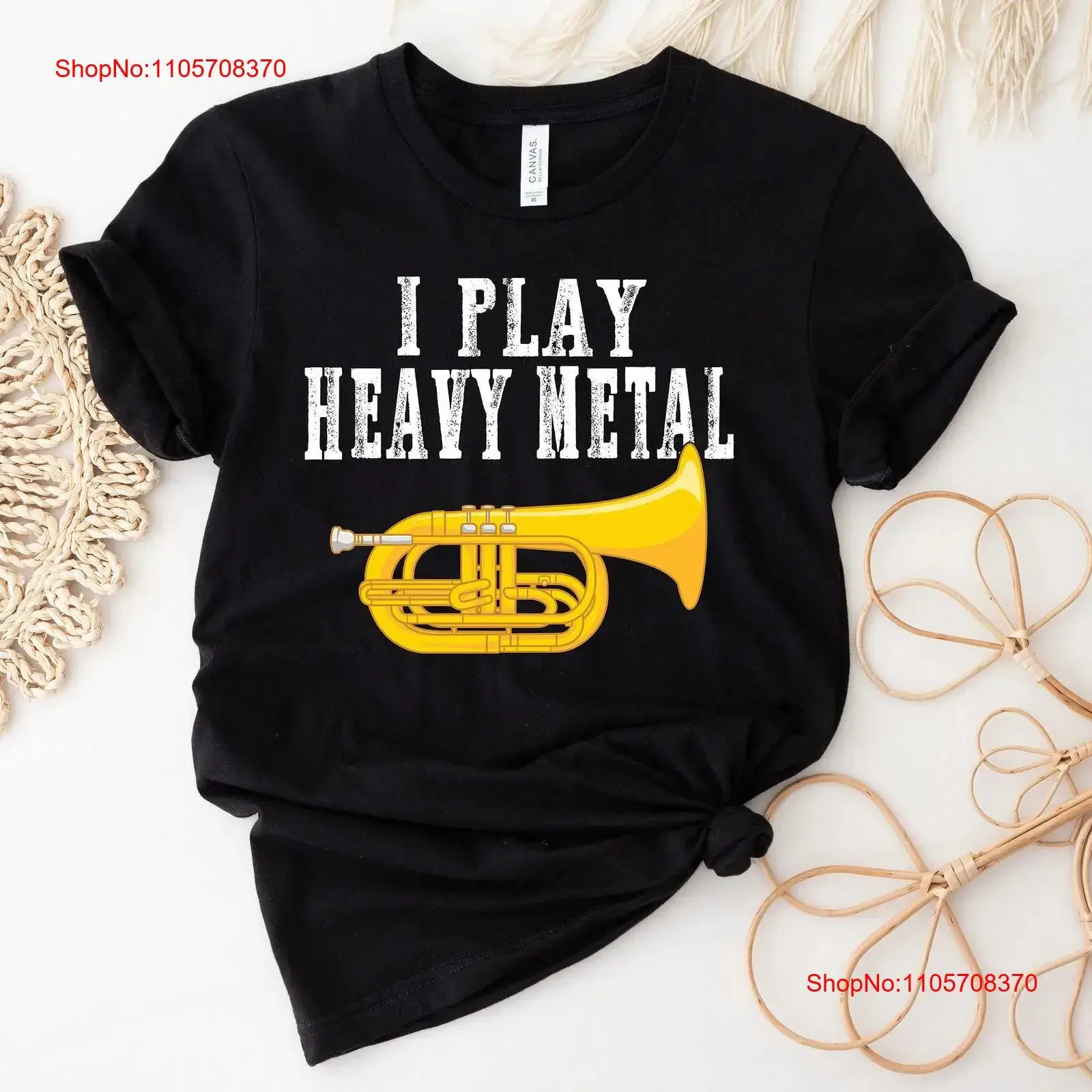 Футболка для музыкантов маршевого оркестра I Play Heavy Metal Baritone Euphonium, винтажная, с эффектом потертости, универсальная, унисекс, мягкая