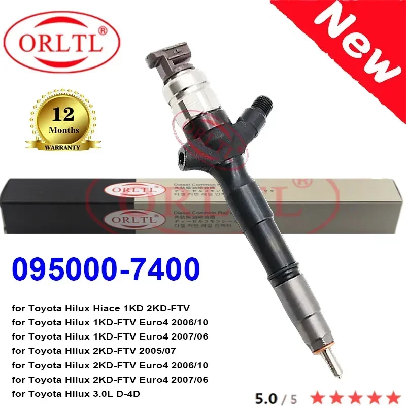 

1kd 2kd Cr Injectors 095000-7400 0950007400 Diesel Engines Injection 095000-7401 Dcri107780 23670-39316 For Toyota