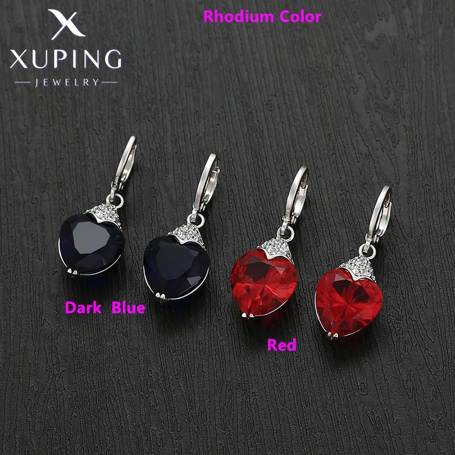 Xuping Jewelry Fashion Romantic Серьги Women Drop Earrings with Synthetic Cubic Zirconia for Valentine\'s Day Gift 27656