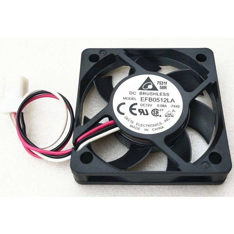 Y+1 PCS New EFB0512LA DC12V 0.08A 3pin Cooling Fan *la