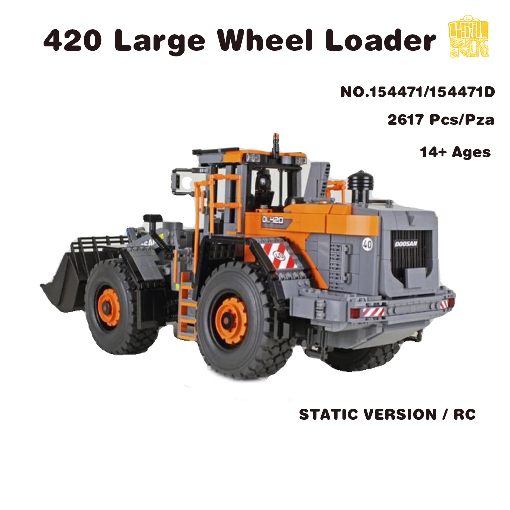 

MOC-154471 420 Large Wheel Loader Model With PDF Drawings Building Blocks Bricks Kids DIY Toys Birthday Christmas Gifts