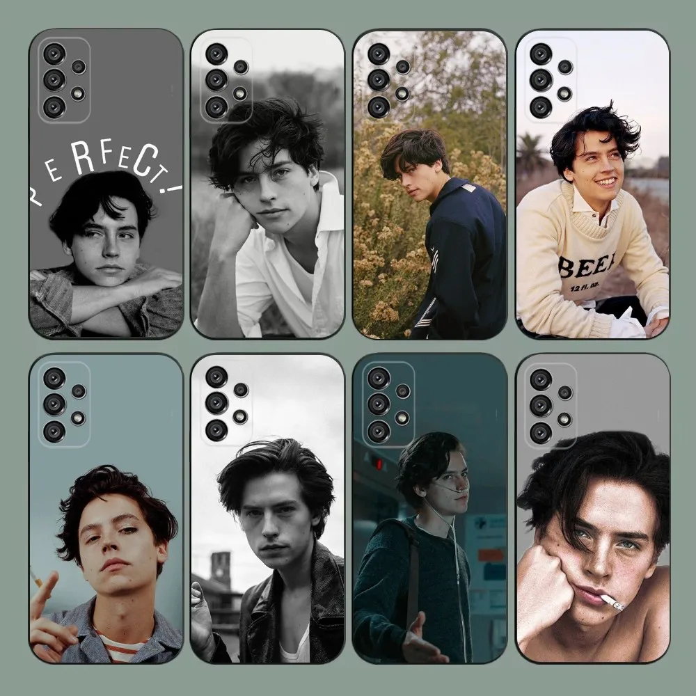 Cole Sprouse Actor Phone Case For Samsung Galaxy A20,A21s,A22,A31,A32,A52,A53,A72,73,A80,A91 Soft Black Cover