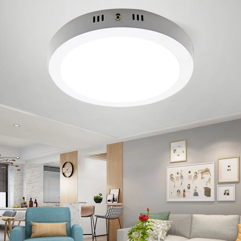 LED-Deckenleuchte 220V Ultra-Dünnes LED-Panel für Wohnzimmer Schlafzimmer Innenbeleuchtung 10W 15W 20W 30W 40W Runde Deckenlampe