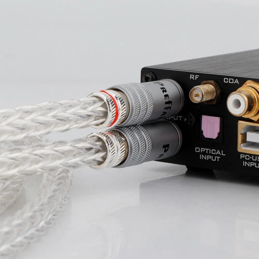 Hi-End 6AG OCC versilbertes 12-adriges Audiokabel – 24K vergoldete Cinch-Stecker, HiFi 2RCA auf 2RCA-Verbindung für Pro Audio – Detail 8