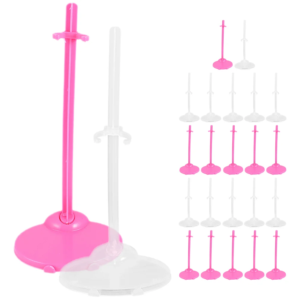 

24 Pcs Little Standing Clip Girl Toy Display Holder Movable Stands The Movie